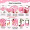Wooden Baby Shower Crate Closet Rainbow Baby Storage Crate Hamper with Handle Garland 26 Letter Basket Baby Shower Wooden Gift Crate for Girls Boys Pregnancy Gifts for Parents (Pink)